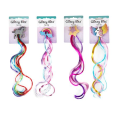 Unicorn Hair Clip with Multi Colour Lock